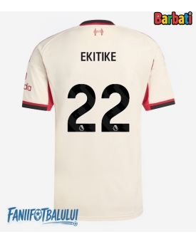 Liverpool Hugo Ekitike #22 Tricou Fotbal Replică 2025-26 Barbati Deplasare